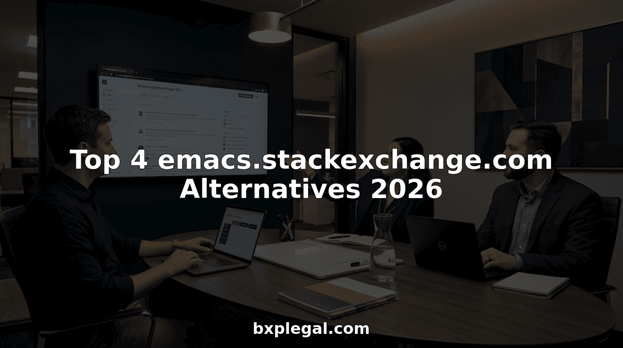 Top 4 emacs.stackexchange.com Alternatives 2026
